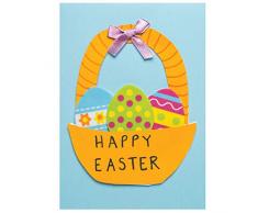 Baker Ross Uova di Pasqua Adesive in Gommapiuma per Bambini, Materiale Artistico Creativo per la Realizzazione di Decorazioni e Biglietti (Confezione da 125)