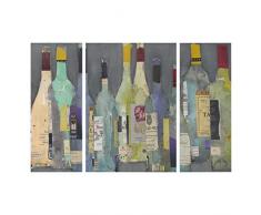 Bilderwelten Stampa su Tela XXL - Stappata - Spirits - Trittico 80x30 cm 80x60 cm 80x30 cm