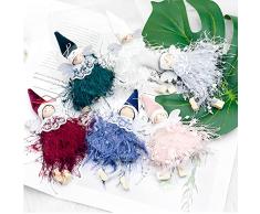 AFASOES 6 Pz Angelo per Albero di Natale Angioletti Natalizi in Stoffa Ornamenti di Angelo di Natale Natale Peluche Angelo per la Decorazione di Natale e dellAlbero di Natale (6 Colori)