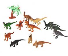 Dinosauri Giocattolo Piccolo, Funpa 12Pcs Giocattolo Dinosauri Plastica Giocattolo Bambini Di Pasqua Con 12Pcs Uova Di Pasqua Jumbo