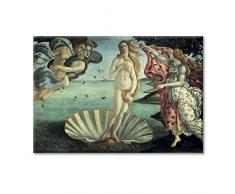 LABORATORIO 102 Quadro su Tela Sandro Botticelli Nascita di Venere Rinascimento 70x100cm - Stampa Artistica da Parete con Telaio Classic 2 cm Legno Abete - Quadro Moderno Pronto da Appendere