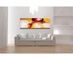 Quadro su tela astratto 120 x 40 cm un pezzo modello nr XXL 5727
