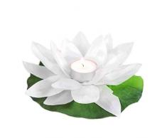 Candele fiore per piscina poliestere | Pack 10 u. (Bianco) | #FioreDellaMiaVita