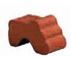 PIEDINI PER VASI (10 PEZZI) IN TERRACOTTA -SOTTOVASO; LUNGHEZZA CM. 8, ALTEZZA CM. 5, LARGHEZZA CM. 4.