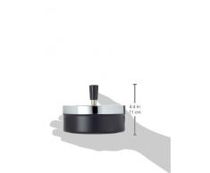 SMOKERTOOLS gigantesca Bellissimo Tappeto Moderno Posacenere, posacenere, Metallo/Cromo/Nero Circa 14 Diametro