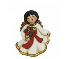 THUN - Limited Edition 2022 - Angelo del Natale in Ceramica Decorata a Mano, Versione Media - Idea Regalo Natale 2022-13x11.5x16 cm h