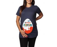 T-Shirt Uovo di Pasqua Bimbo Sorpresa - maglietta lunga da donna ideale per il Premaman - idea regalo