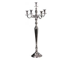 Portacandela 5 braccia Candelabro argento candelabro Altezza 100cm