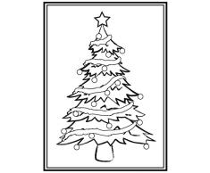 Darice Mascherina Albero di Natale Cartella Goffratura, Plastica, Trasparente, 10.8x14.6x0.3 cm