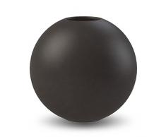 Cooee Design Ball Vase Vaso, Ceramica, Nero, 20 cm