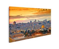 Quadro su tela Panorama di Gerusalemme città vecchia Israele Stampe Arte Poster Murale