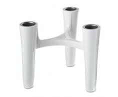 koziol Hommage candeliere, Bianco, 12.8Â x 14.2Â x 11.3Â cm