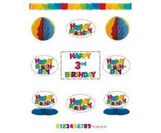 AMSCAN Add an Age Macro Zone Boy - Kit con accessori per decorazione, ideale per feste