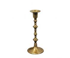 Portacandele Portacandele in Ottone Candelabro alla Moda Portacandele per Matrimoni Portacandele Squisito Tavolo per la casa Decorazioni Natalizie (Oro B)