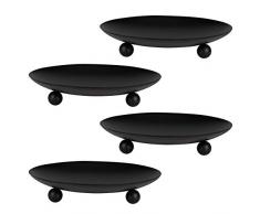 Portacandele Candeliere in Metallo, Candelabro Supporto Ideali per Coni di incenso, Spa, Matrimonio, Preghiera, Casa, Festa, Decorazione (4 Pezzi)