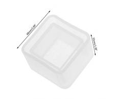 Xuniu fai da Te cubo di Silicone Flower Pot stampi per Giardino fioriera Cemento Vaso Vaso di Sapone stampi 48x35mm