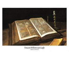 1art1 Vincent Van Gogh Poster Natura Morta Con Bibbia, 1885 Stampa 91x61 cm