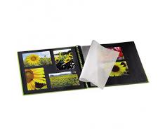 HAMA Fine Art - Album porta foto con spirale, Adatto per 300 foto 10x15cm, 50 pagine, Verde