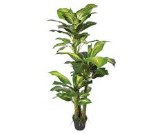 Decovego Dieffenbachia Pianta Albero Artificiale Plastica 130cm