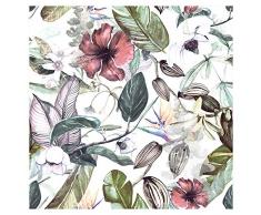 murando Carta da parati Foglia tropicale 10 m Fotomurali in TNT Murale alla moda Decorazione da Muro XXL Poster Gigante Design Carta per pareti Fiori b-C-0242-j-a