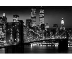 Empire 105530 Poster"New York Manhattan Brooklyn Bridge in bianco e nero" 91,5 x 61 cm