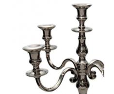 Insideretail Ltd - Candelabro a 5 bracci, 30Â cm, colore: Argento lucido