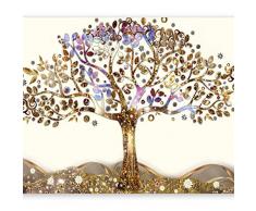 murando Carta da parati 200x140 cm Fotomurali in TNT Murale alla moda Decorazione da Muro XXL Poster Gigante Design Carta per pareti Gustaw Klimt Astratto albero della vita l-A-0002-a-b