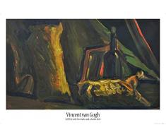 1art1 Vincent Van Gogh Poster Natura Morta con Due Sacchi E Una Bottiglia, 1884 Stampa 91x61 cm