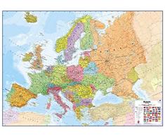 europe wall map political ct00011 b2113 A4 Poster - Carta fotografica spessa lucida (11.7/8.3 inch)(30/21 cm) - Della Decorazione parete di film Arte Attore Attrice Regalo Anime Auto Cinema Decoraz