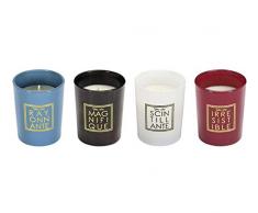 The Home Deco Factory - Set di 4 candele profumate fiore di cotone You are