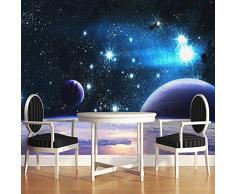 Modern Star Sky Universe Nature Seamless Wallpapers Ristorante Club Ktv Bar Soggiorno Sfondo Decorazione della 3D Murale Carta da parati fotomurali poster murale Soggiorno camera letto-300cm×210cm