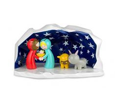 Alessi Happy Eternity AGJ01 W - Presepe di Design in Porcellana Decorata a Mano con Statuine della Sacra Famiglia, 5 pezzi