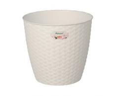 Stefanplast Vaso Colore Bianco Cm D 19Xh 17,5