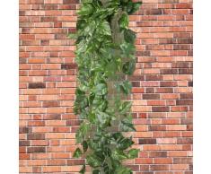 Ecloud Shop PIANTA EDERA CADENTE ARTIFICIALE FOGLIE VERDI LUNG.90CM