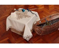 Annamaria Cappellini Centro Tavola in Pizzo Burano Articolo Dr 1 Lavorato a Mano di Puro Lino Colore Ecrù. Misura 90x90cm