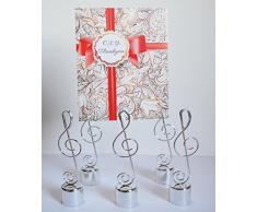 10pz segnaposto tema musica note musicale segnatavolo bomboniere addobbo centrotavolo