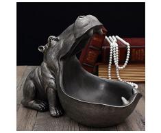 KHUY Stile Europeo Svuota Tasche Soggiorno, Svuotatasche Design Centrotavola Moderno Design Creativa Grande Bocca Ippopotavola Organizer Gioielli, Telefono Cabdy Svuotatasche (Color : Style C)