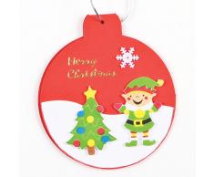Baker Ross Adesivi in Gommapiuma Laboratorio di Babbo Natale (Confezione da 100)- Artigianato e progetti artistici Natalizi per Bambini , Cartoline, Biglietti, regalini e Decorazioni.