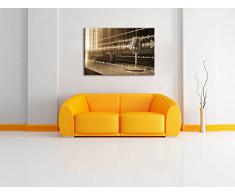 Studio di musica, pittura su tela, Immagini XXL completamente incorniciata con grandi cornici di cuneo, illustrazioni muro di stampa con la struttura, più economico di quadro o un dipinto a olio, non un manifesto o un cartello, Leinwand Format:80x60 cm