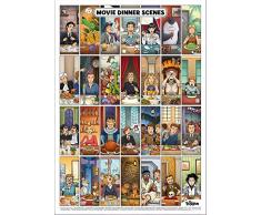 Mr. Troove - Scene di cena al cinema - Poster 42 x 59,4 cm | Scene cult del cinema a tavola!