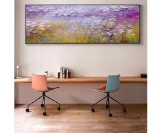 Claude Monet Ninfea paesaggio Dipinti su tela Quadri e stampe Poster e stampe Immagini a parete per soggiorno 50x150 cm 20 x59 Senza cornice