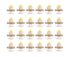 Sziqiqi Candelabro Nuziale, 24Pezzi Candelabro in Vetro Fai da Te, Candelabro di Desiderio, Articolo per Sala da Pranzo/Soggiorno/Spa/Yoga/Meditazione