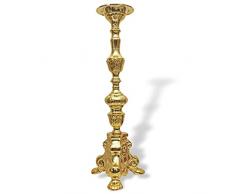 Candeliere chiesa portacandela 47cm alu stile antico (b)