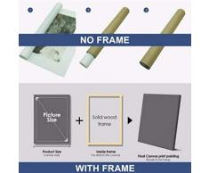 YANGSHUANG Arte della Parete Stampe HD Modulari Immagini su Tela Quadro 5 Pezzi Moda Babbo Natale Pittura Poster Decor Casa per Regalo di Natale Quadro su Tela