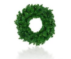 HONGECB Ghirlanda Di Abete, Natale Verde Ghirlanda Artificiale, Corona Natalizia, Ghirlanda Verde, Decorazioni Natalizie, Per Uso In Ambiente Interno/Esterno - Per Porte, Muri, Camino e Scale