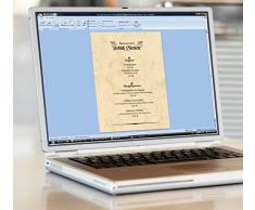 Sigel-Cartoncino marmorizzato formato A4, colore: grigio 100 fogli marble beige