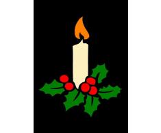 Aerografo Candela di Natale, arte,-Carta per Stencil riutilizzabile 125 micron, formato A4