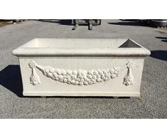 ARTISTICA GRANILLO FIORIERA IN CEMENTO,VASO, 100X45 H40 CM.