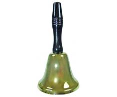 Campana Santa Claus campanella di Babbo Natale in ottone 20 cm