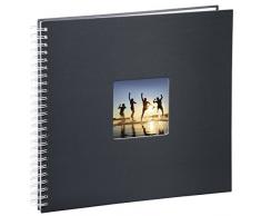 Hama 2113 Album Foto Spiralato Fine Art, 36 x 32 cm, 50 Pagine, 300 Foto, Grigio